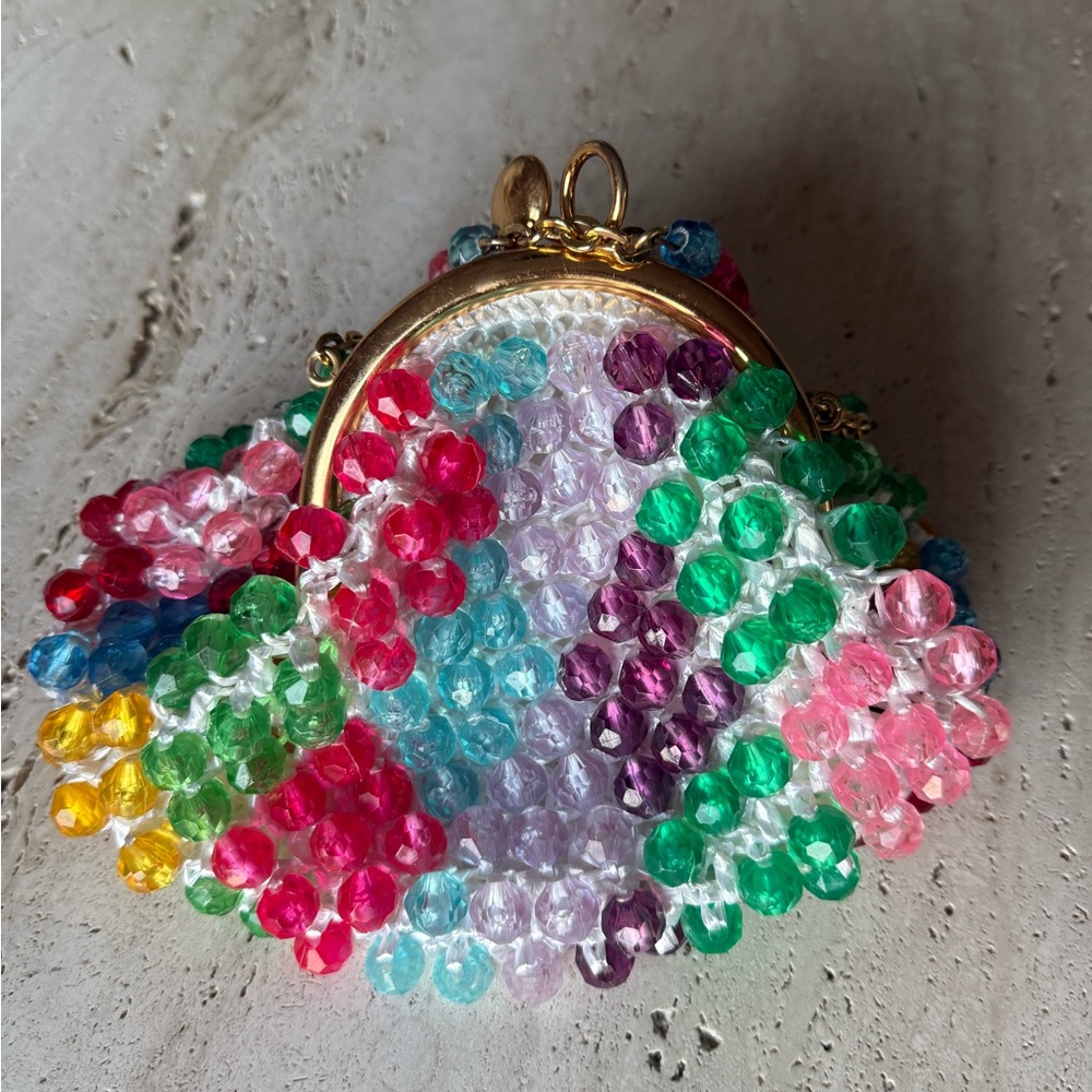 Vintage Colorful Beaded Women's Bag‎
